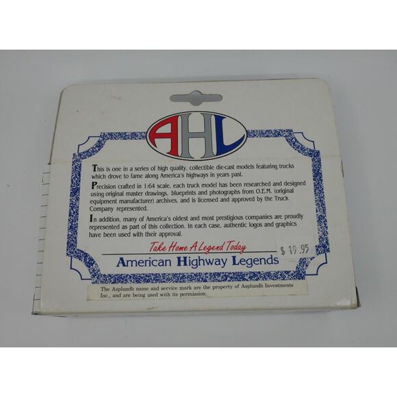American Highway Legends 1:64 Scale Die-Cast Asplundh Tree Expert Mack Model BM - Picture 4 of 4
